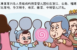 婦女兒童權(quán)益保護漫畫案例四：利劍出鞘嚴打拐賣犯罪 拓展職能傳遞司法溫暖